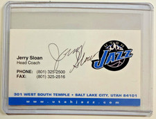 Jerry sloan autographed utah - jerry,