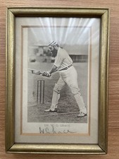 Framed Signed Photograph Cricketer W. G. Grace