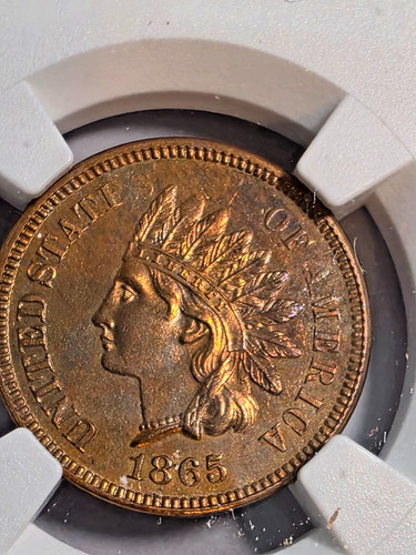 1865 indian head penny - 1865,
