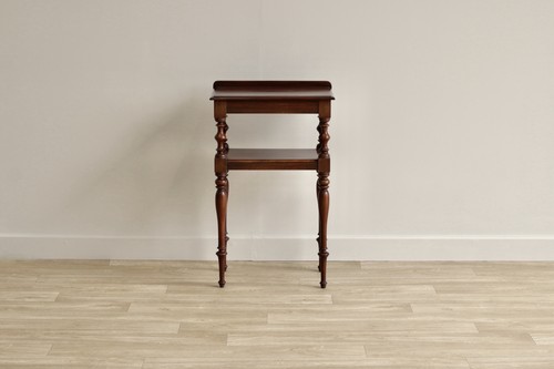 Mahogany side table with - mahogany,
