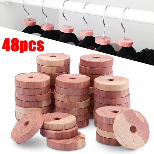 48x cedar wood hanging blocks - cedar,