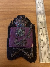 Scots Guards Sergeant bullion wire embroidered badge