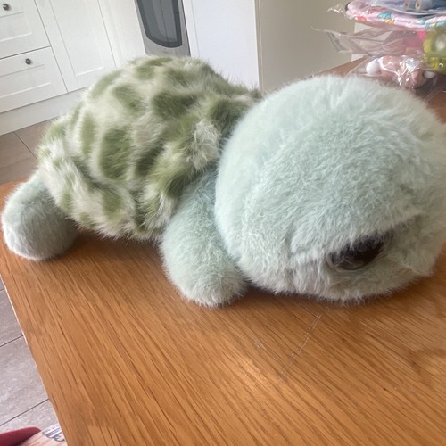 Green turtle plush - soft, toy
