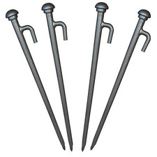4 x Huge Heavy Duty Tent, Gazebo, Marquee Pegs, Stakes 750mm x 25mm Forged Steel