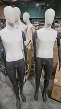 Male Mannequins On Stands With Fabric Body And Articulated Arms