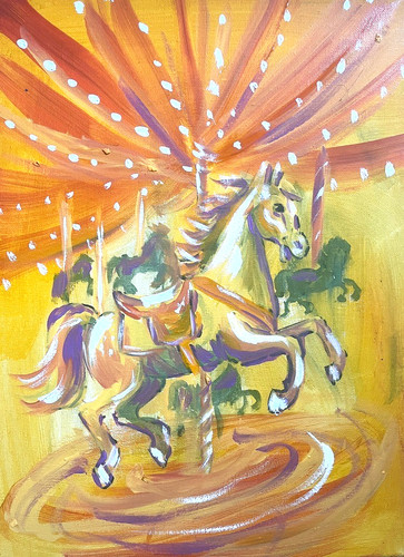 Original carousel horse - original,