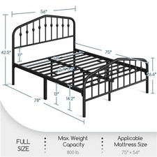 Double Metal Bed Frame w/
