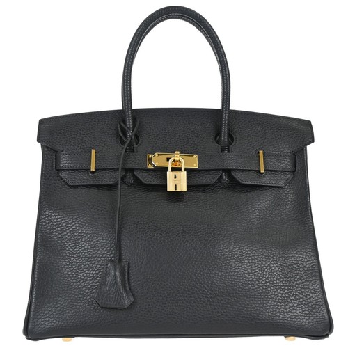 Hermes black ardennes birkin - hermes,