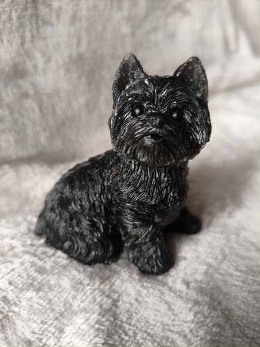 Homemade resin yorkie - resin,