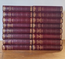 Charles Dickens 16 Books Complete Set, Burgundy Hardbacks Hazell Watson & Viney 