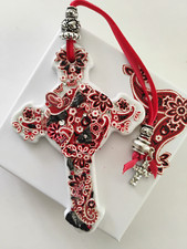 Anthracite Coal Cross- Red