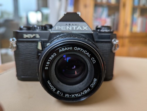 Pentax mv1 with smc 50mm - with, smc-m