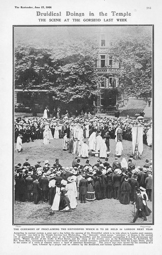 The gorsedd proclaiming - gorsedd,