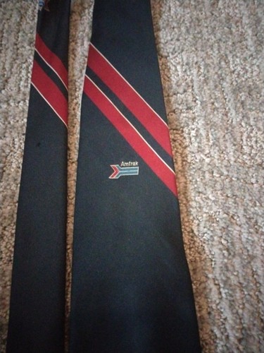 Amtrak railroad tie blue with - railroad,