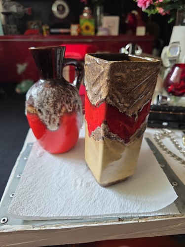 West german pottery vase - west,