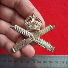 British Machine Gun Corps Silver Plated Cap Badge KC