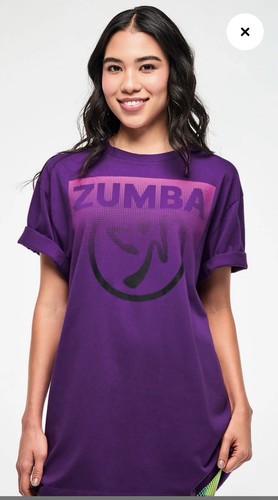 Zumba logo graphic tee purple - logo,