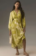 Anthropologie x Pankaj & Nidhi long-sleeve maxi dress M UK 14/16