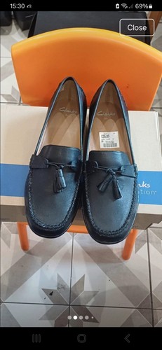 Women clarks black leather - clarks,