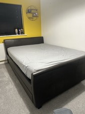 Faux Leather Brown King Size