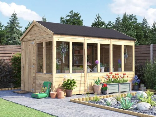 Potting shed apex roof - potting, w8'