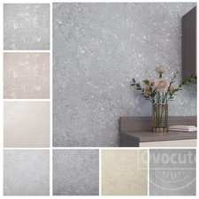 Shabby Chic Quartz Textured Wallpaper Concreted Natural Stone Effected WallPaper