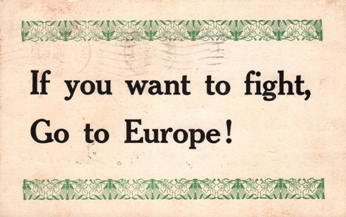 War you want - if, to