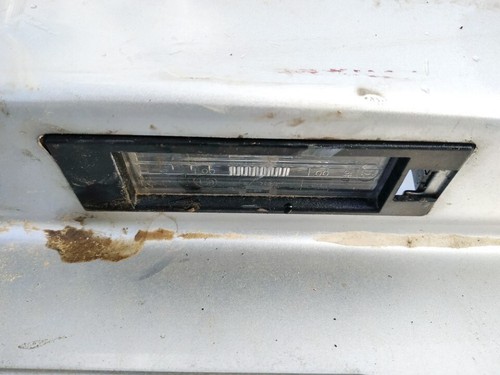 Rear number plate - , light