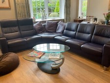 Large Ekornes stressless corner sofa suite, new £9500 still selling