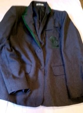 Girls Green Bank High School Blazer, Grey 35 inch chest.