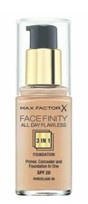 MAX FACTOR FACEFINITY 3 in 1 ALL DAY FLAWLESS FOUNDATION 30ml.SHADE 30 PORCELAIN