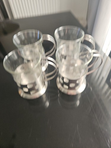 Glass coffee cups - w/,