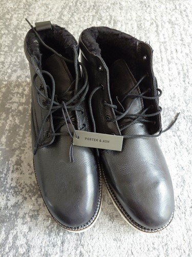 Black porter ash fur lined - black,