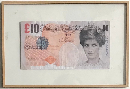 Banksy banknote lady di - banknote,