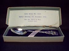 Masonic silver spoon IONIC Lodge No.4560 Ladies Evening 1932.In case.Hallmarked