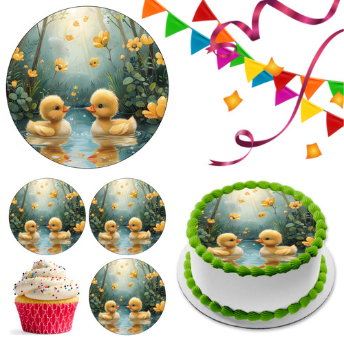 Duck duckling cake topper - duck,