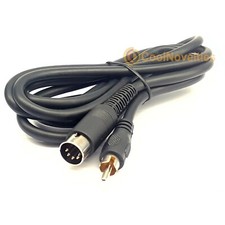 Tandy TRS-80 Model 1 Composite TV Video Cable - 5 pin DIN to Phono (1.8 Metres)