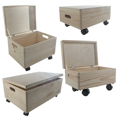 Under bed wooden containers - wooden,