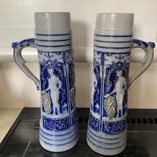 PAIR ANTIQUE GERMAN WESTERWALD