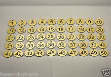 36 1-18 x2 Laser Engraved Number Discs, Table, Tags, Locker, Pub, Restaurant