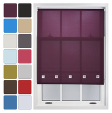 Furnished Made to Measure Roller Blinds with Metal Fittings & Square Eyelets