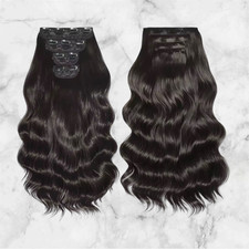 22” Wavy Clip In Hair