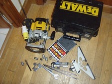 Dewalt, Plunge Router, DW625E-LX, 110v, 1850w, 5 Speed. 1/2", Router Bits, &Case
