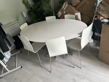 Dwell Chairs x 6 In Good Condition &  Dwell Table