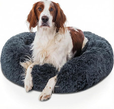 Donut Dog Bed Pink Large 80cm