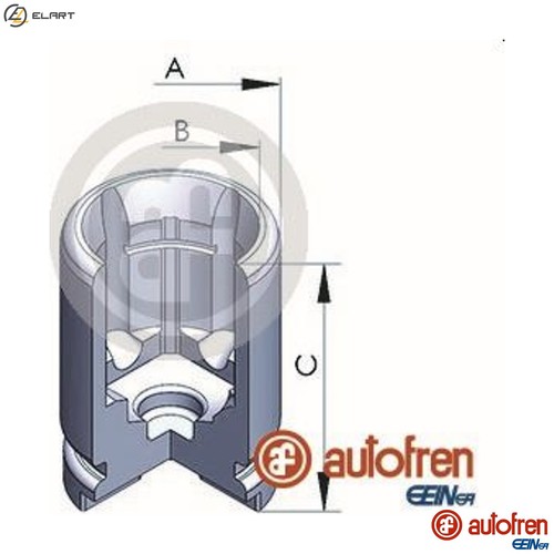Piston brake caliper - piston,