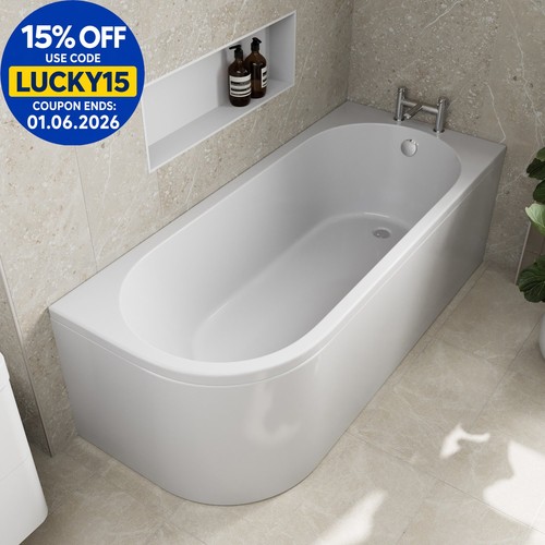 Shaped shower bath right - shower,