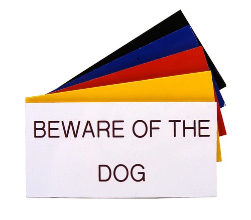 Engraved plaque beware the - beware, of