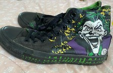 Converse All Star Black Batman Joker High Tops Size 7