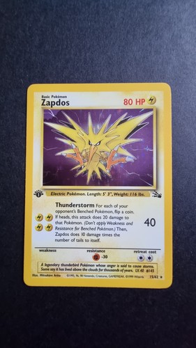 Zapdos 1st edition fossil - 1st,